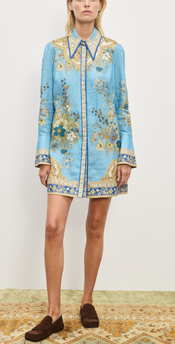Cassie mini dress blue