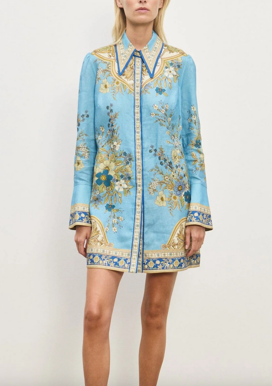Cassie mini dress blue