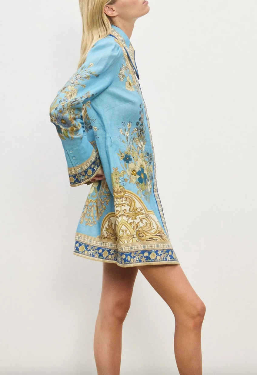 Cassie mini dress blue