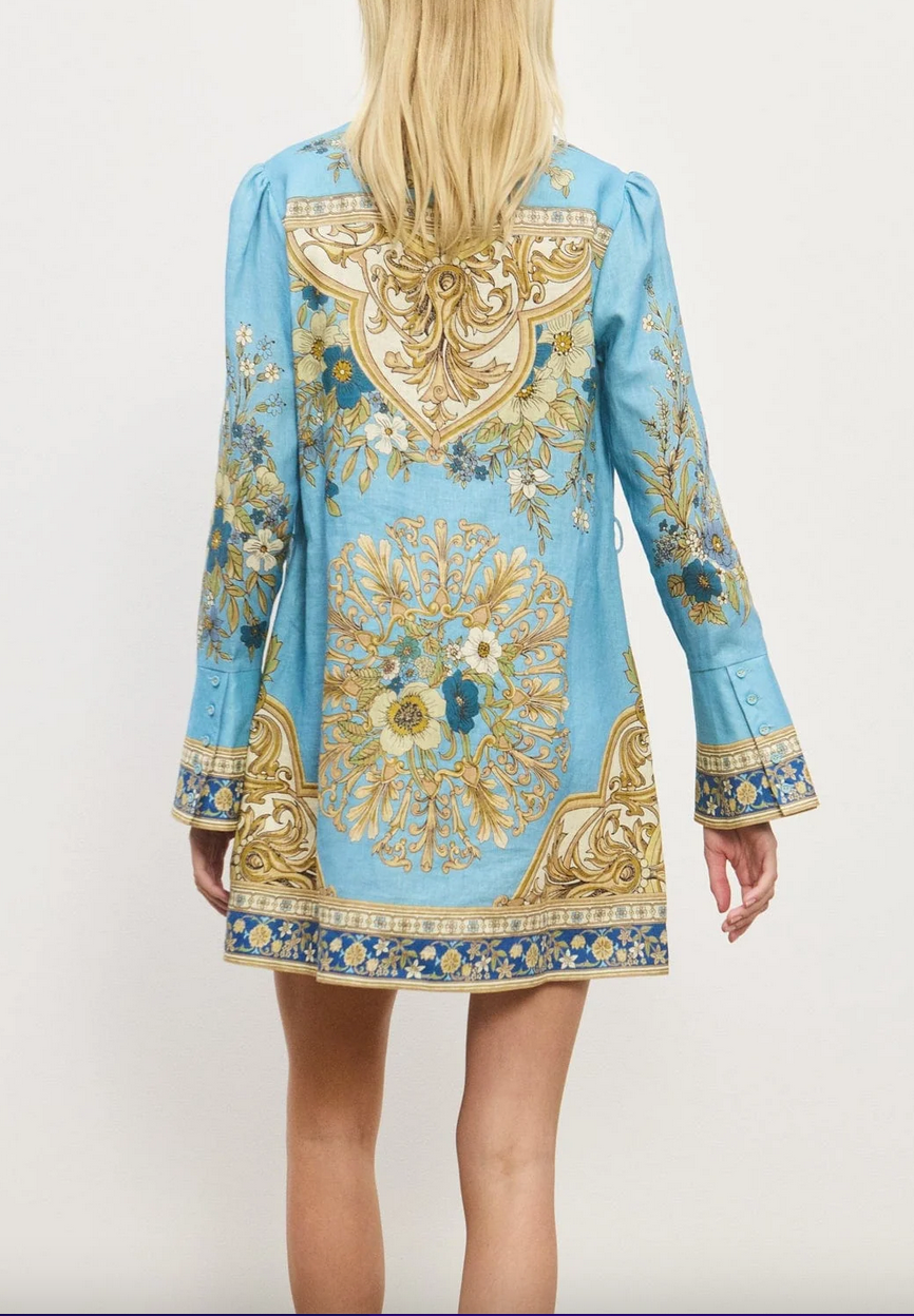 Cassie mini dress blue