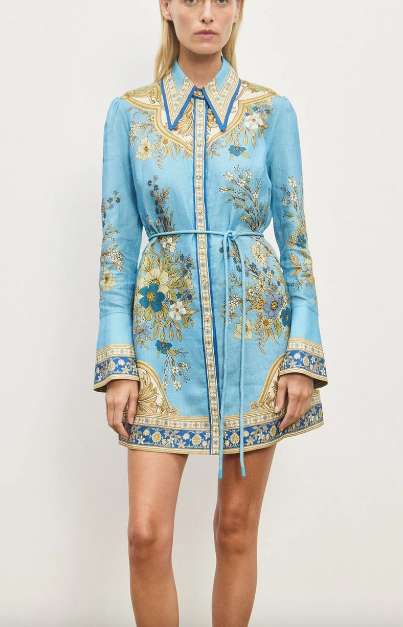 Cassie mini dress blue