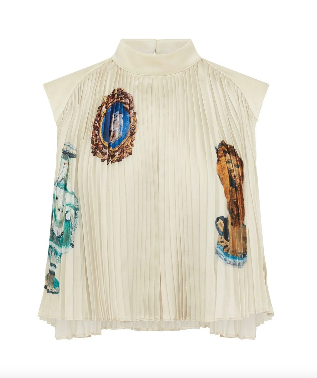 Orazio pleated top cream