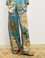 Cassie silk pant blue