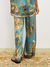 Cassie silk pant blue
