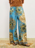 Cassie silk pant blue
