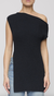 millie knit asymmetrical top navy