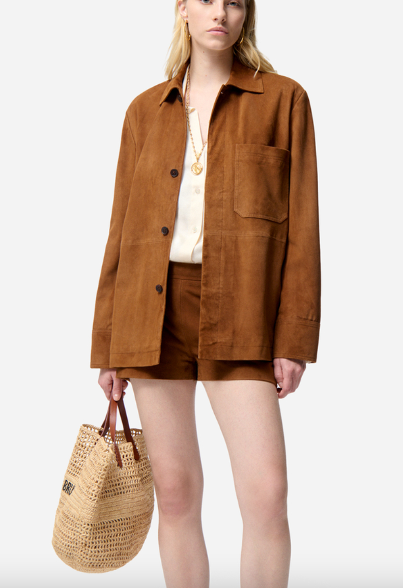 Florys jacket leather chocolate