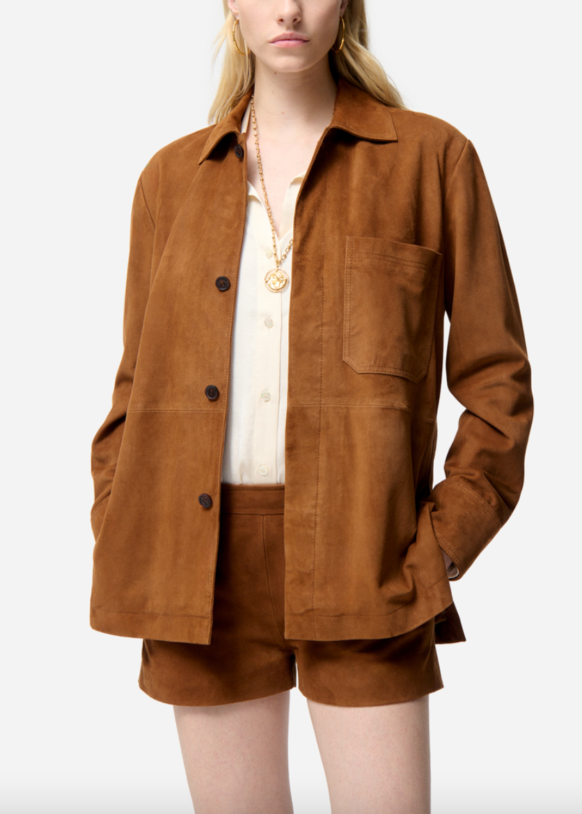 Florys jacket leather chocolate