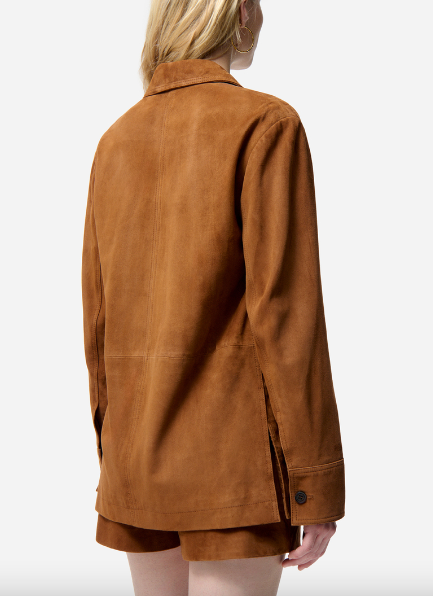 Florys jacket leather chocolate