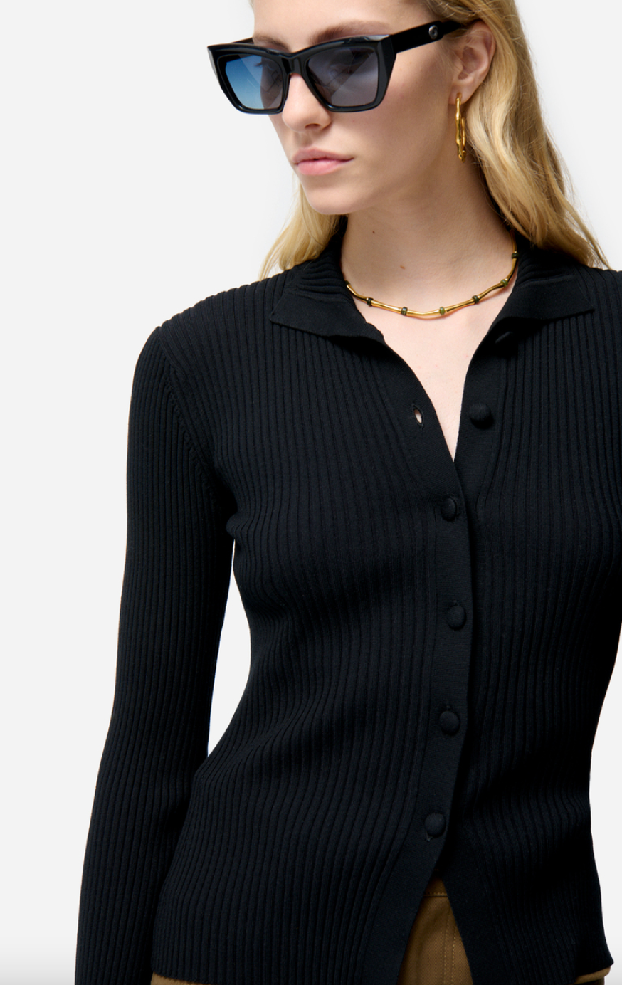 flore cardigan black