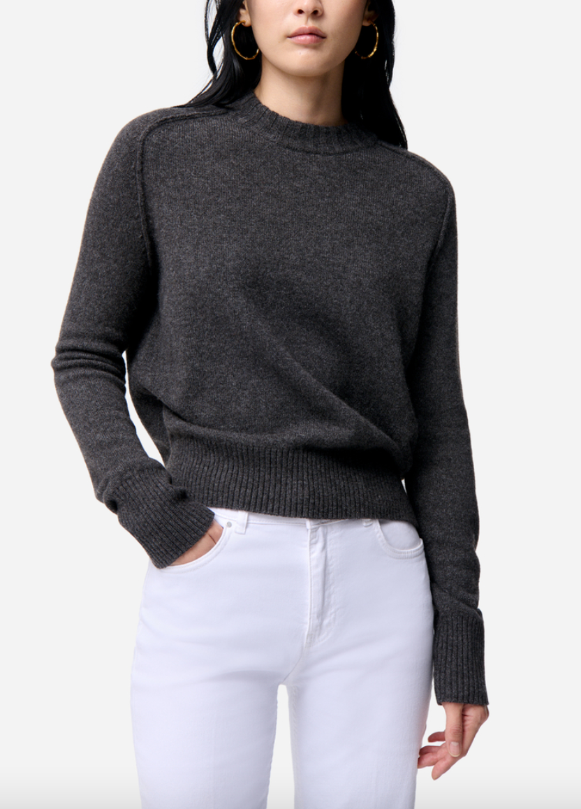 fresia sweater yak and wool anthracite grey
