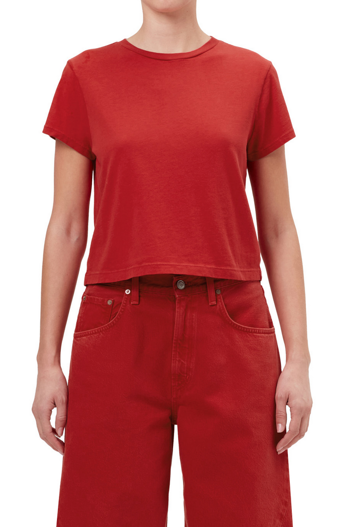 adine shrunken tee tomato red