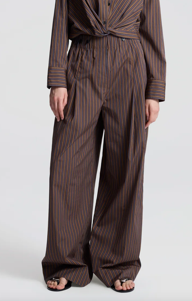 Emmett striped cotton pant