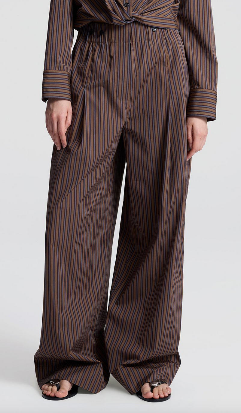 Emmett striped cotton pant