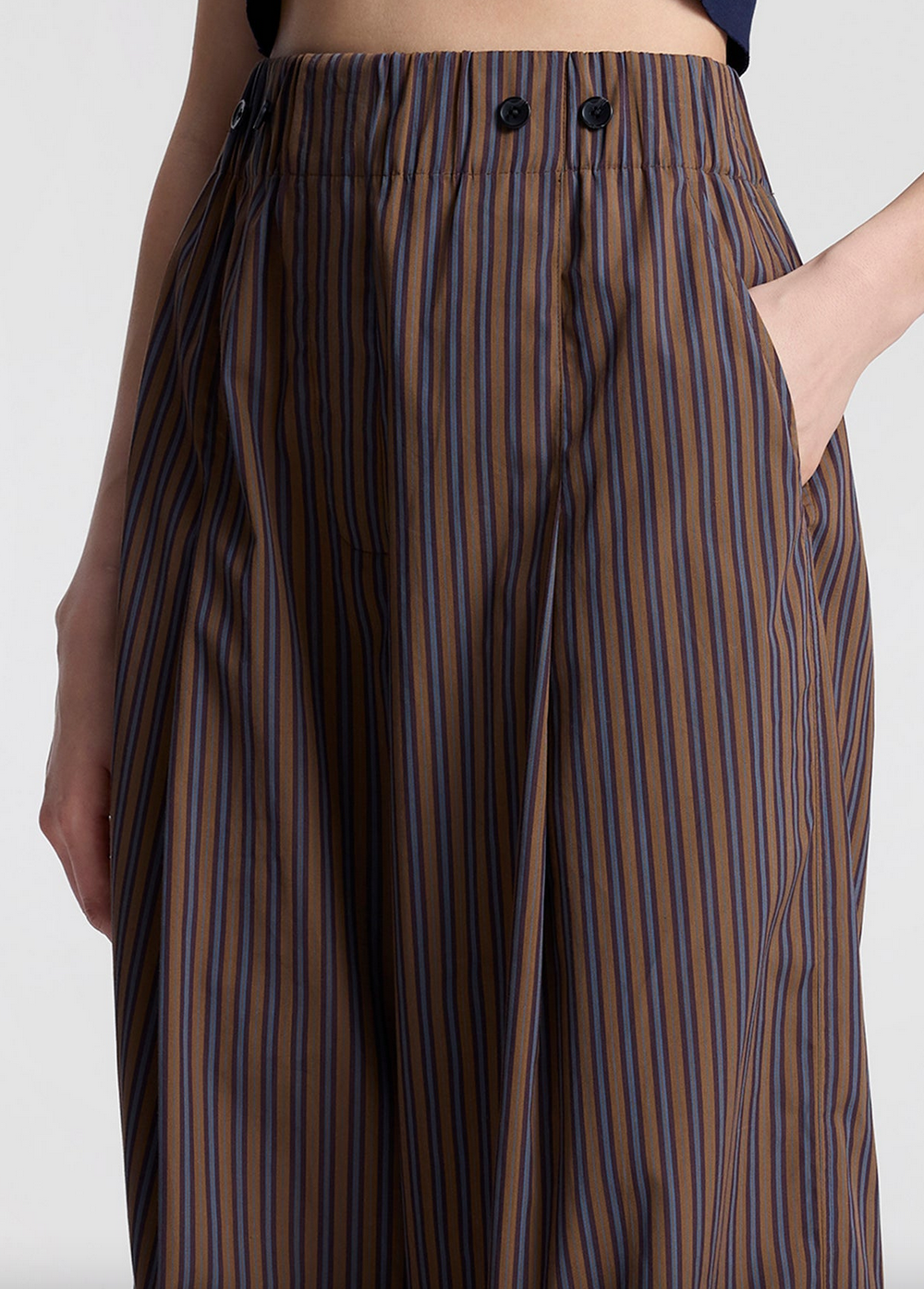 Emmett striped cotton pant