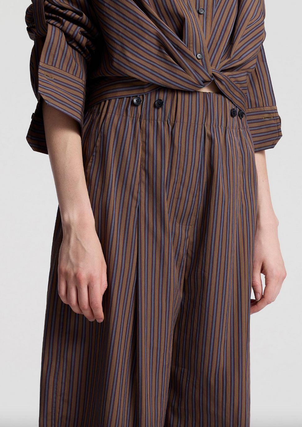 Emmett striped cotton pant