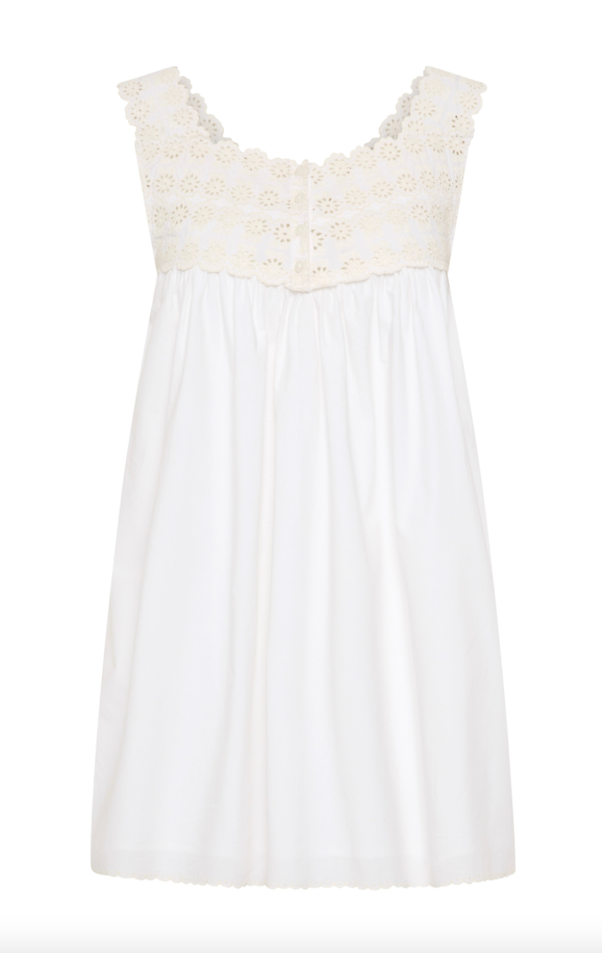 Ezra tunic vintge white