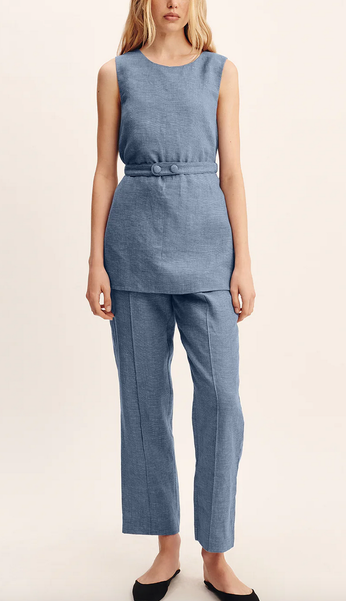 thea tunic steel blue