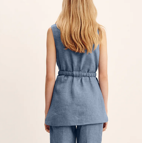 thea tunic steel blue