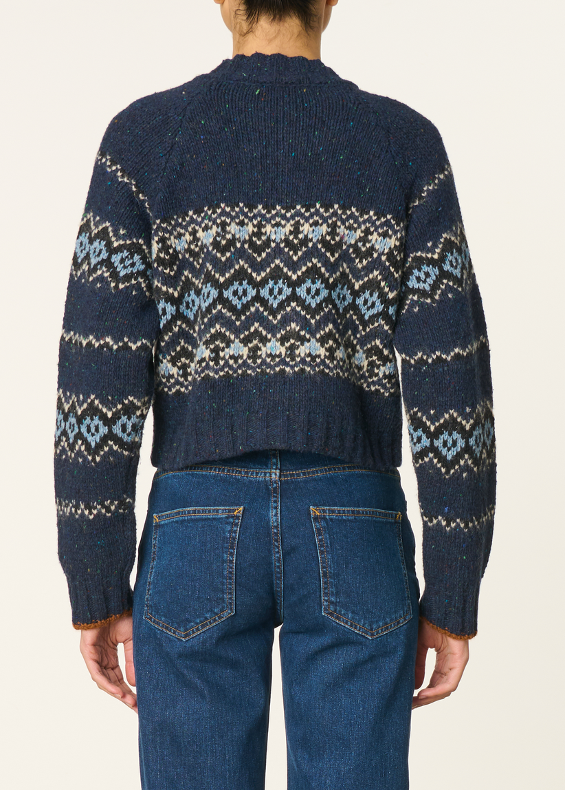 Damas cardigan blue