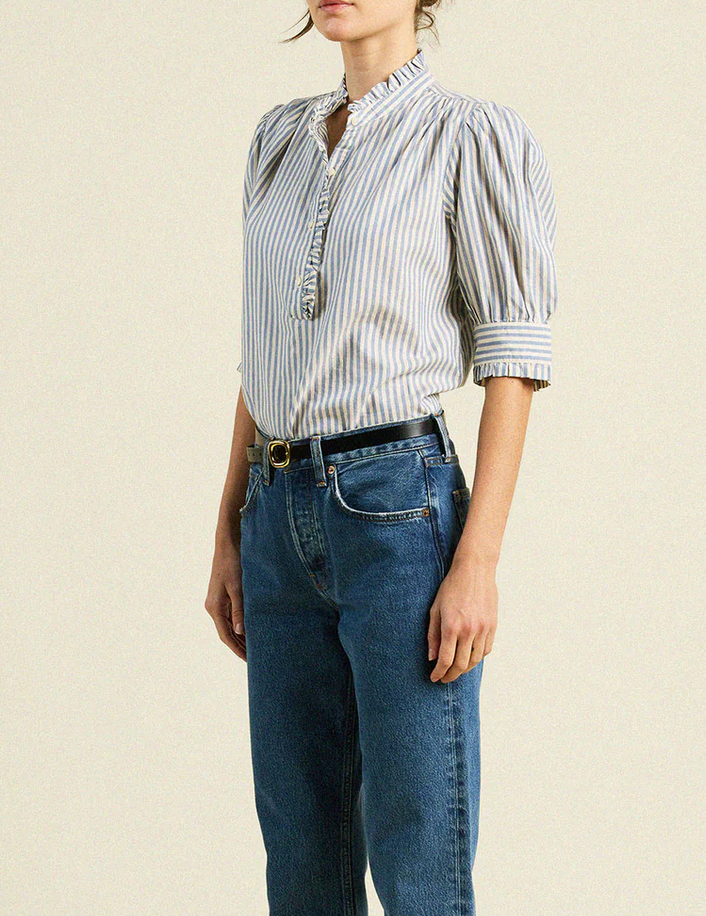 noah blouse oceanview stripe