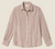 blake oversized shirt burgundy stripe