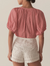 June top cerise gingham