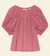 June top cerise gingham