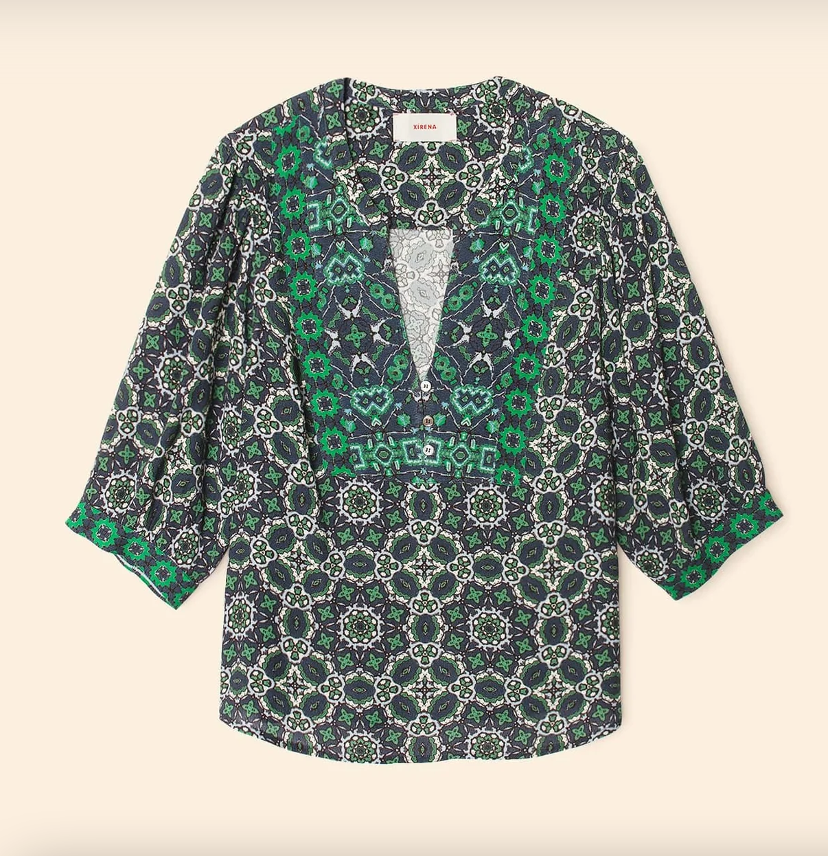 navy tile corrine top