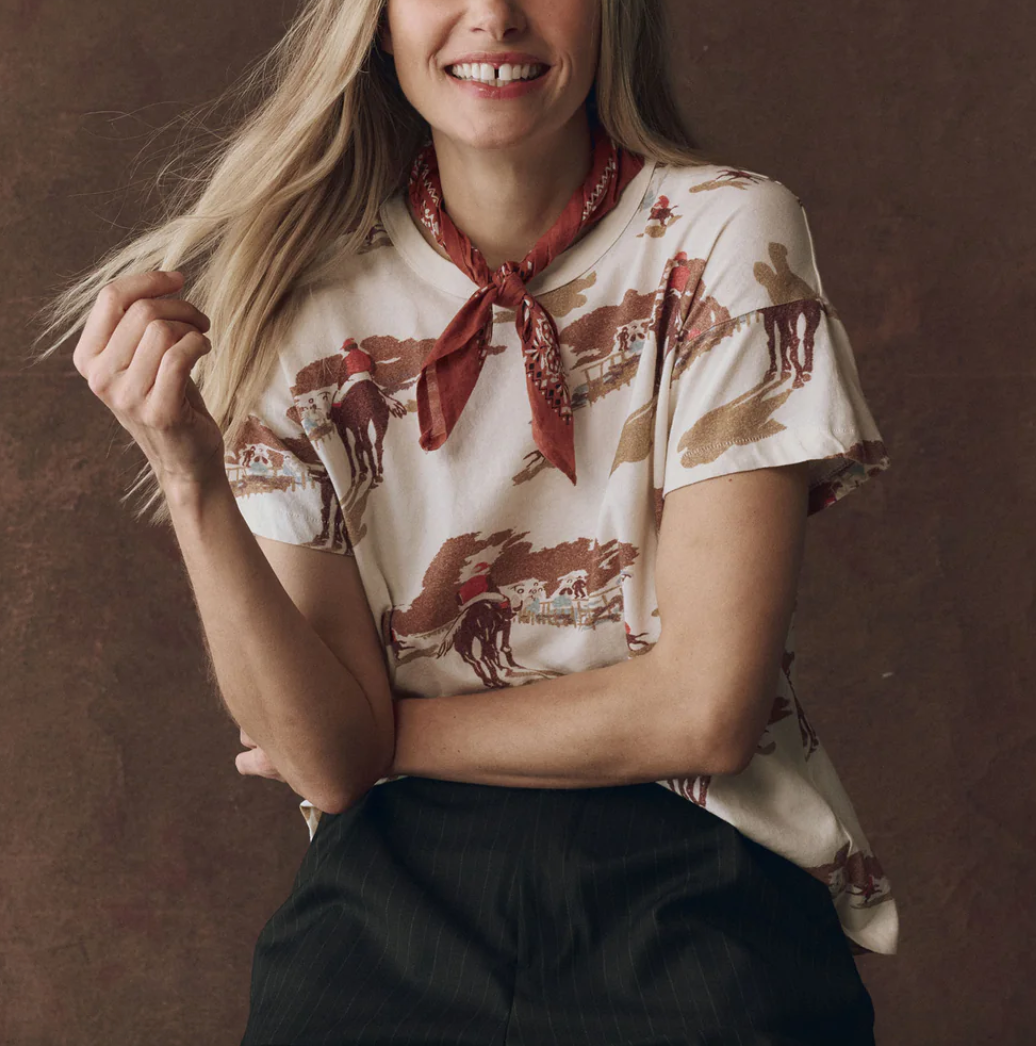 the boxy crew riding horses print