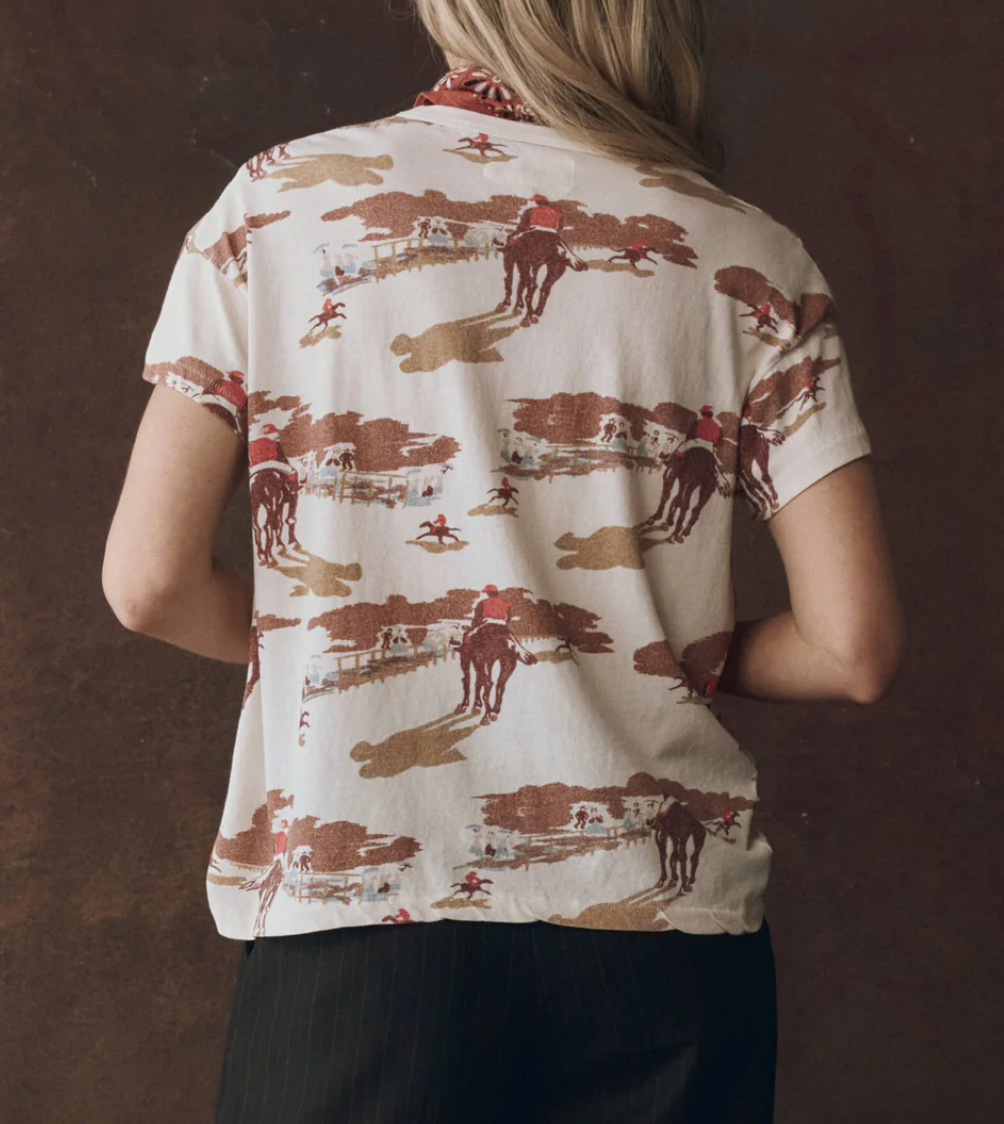 the boxy crew riding horses print