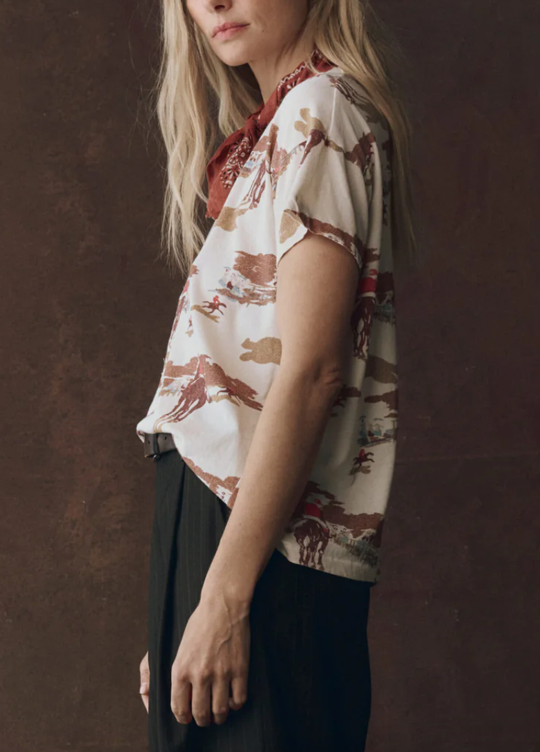 the boxy crew riding horses print