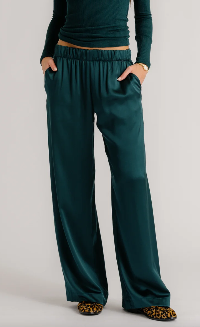 brynn wide leg silk pant sacramento