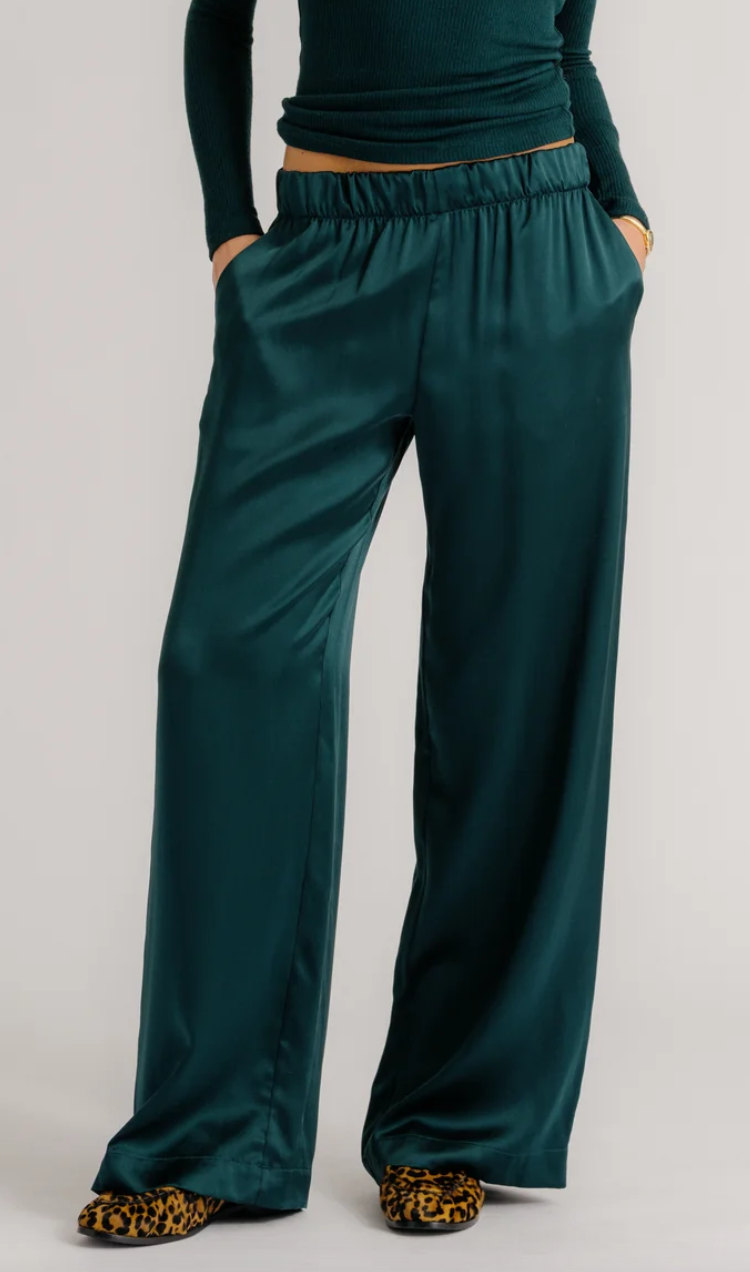 brynn wide leg silk pant sacramento