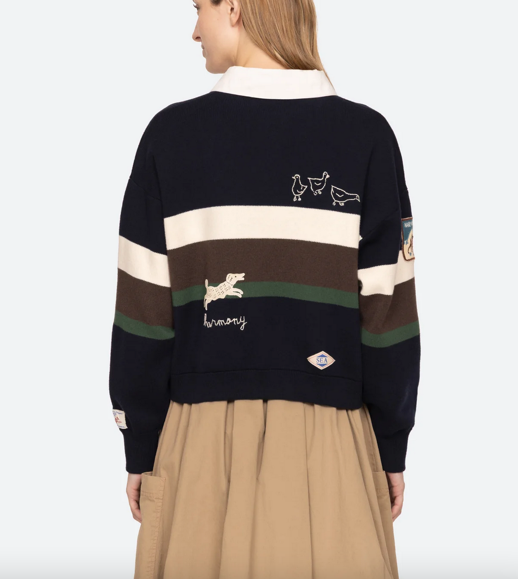 Arthur rugby sweater navy multi