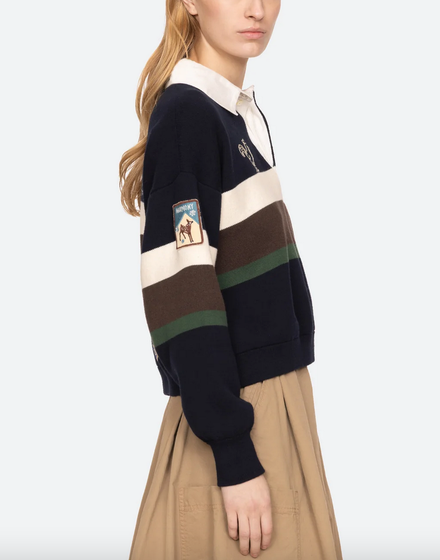Arthur rugby sweater navy multi