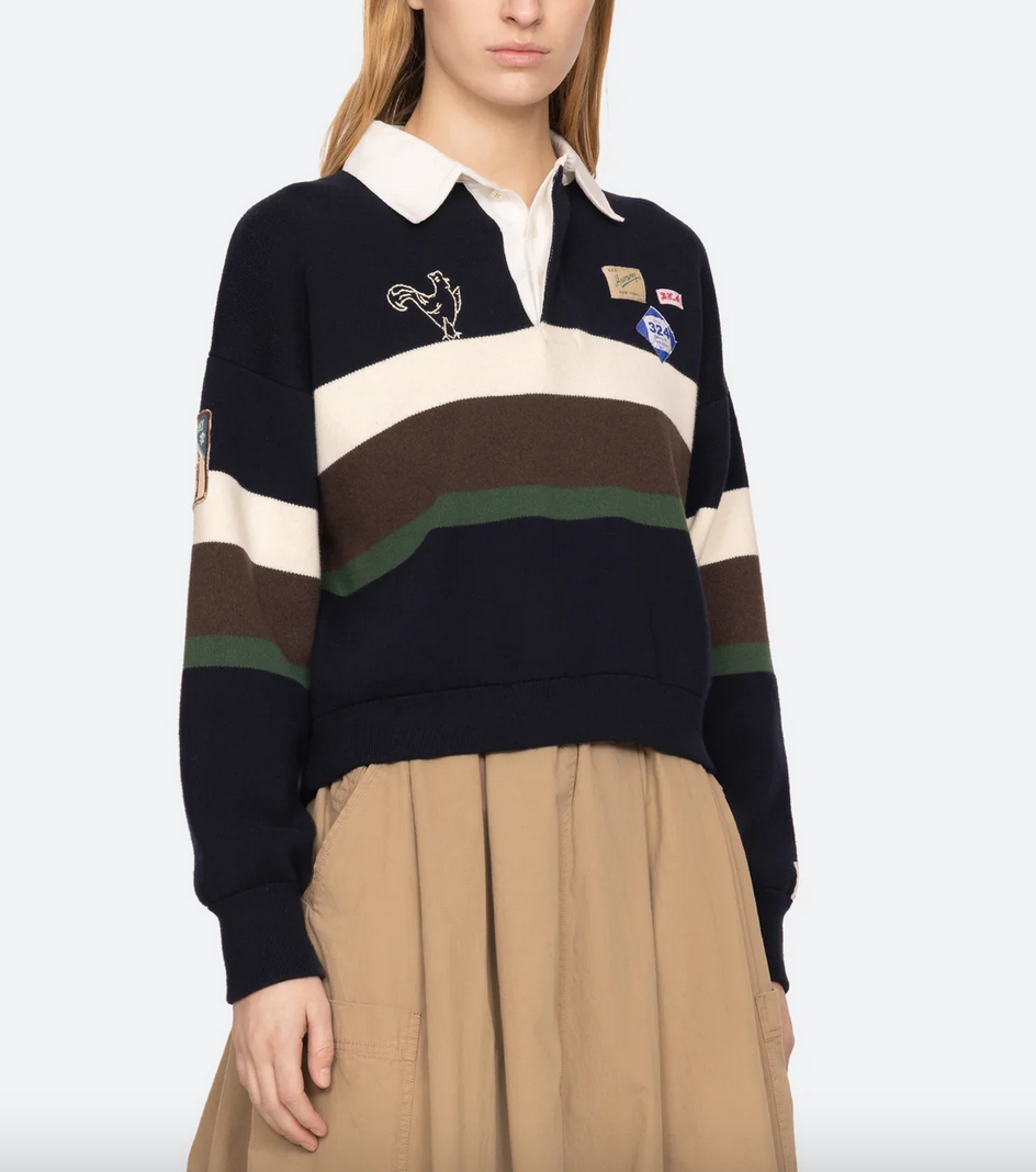 Arthur rugby sweater navy multi