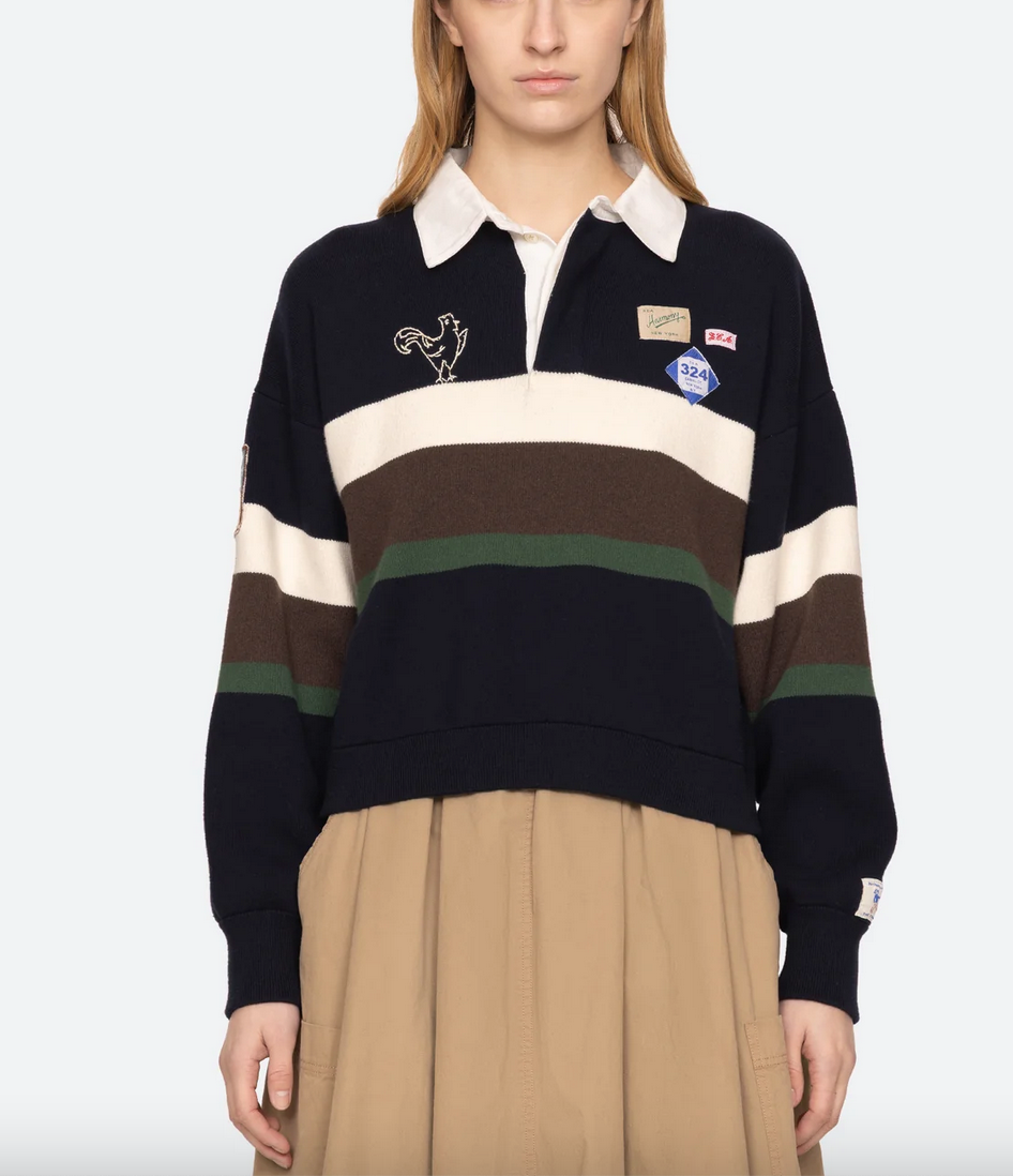 Arthur rugby sweater navy multi