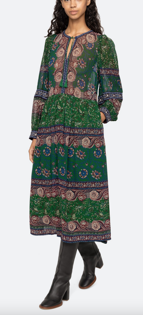 melba dress green