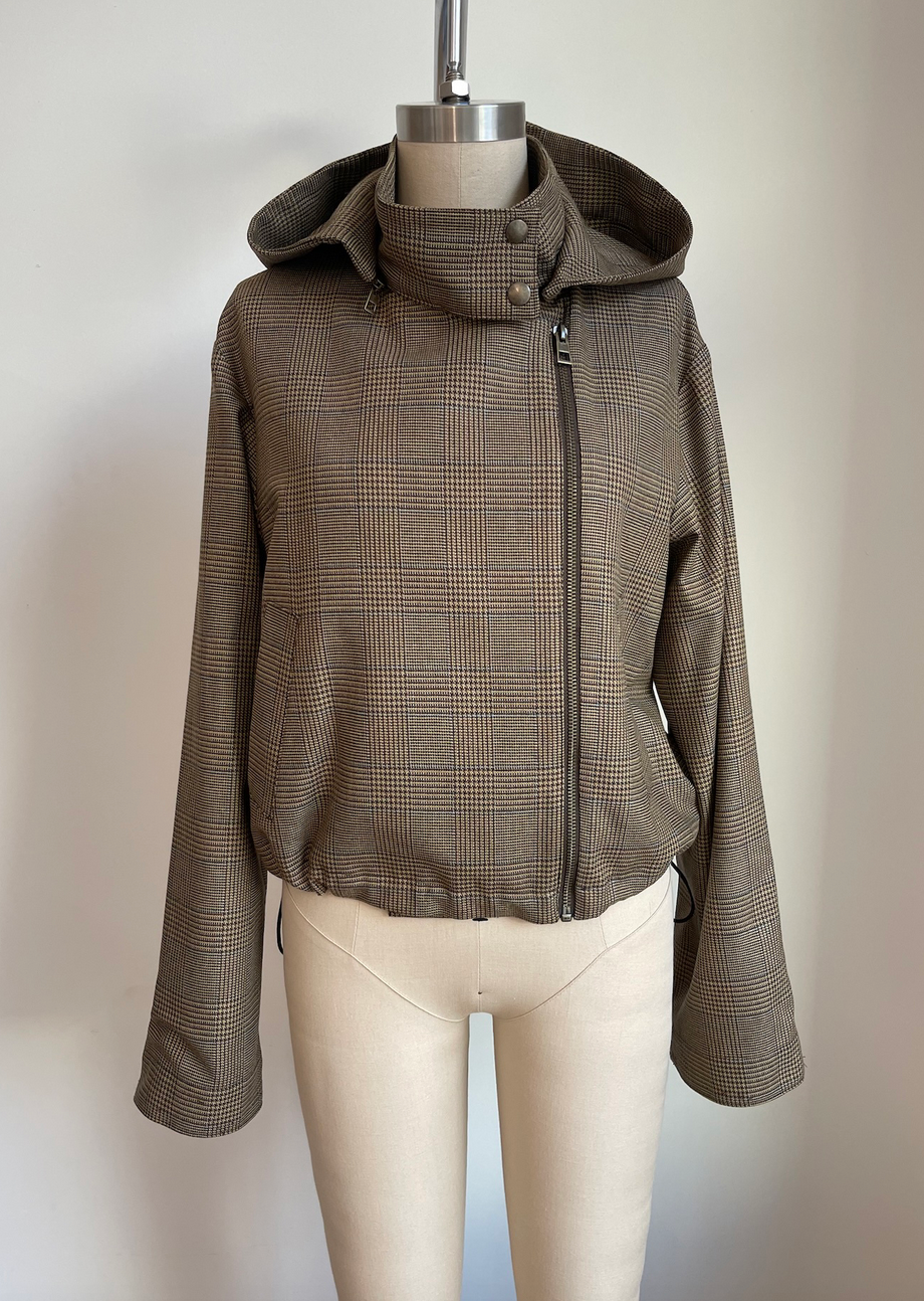 the underground jacket brown check