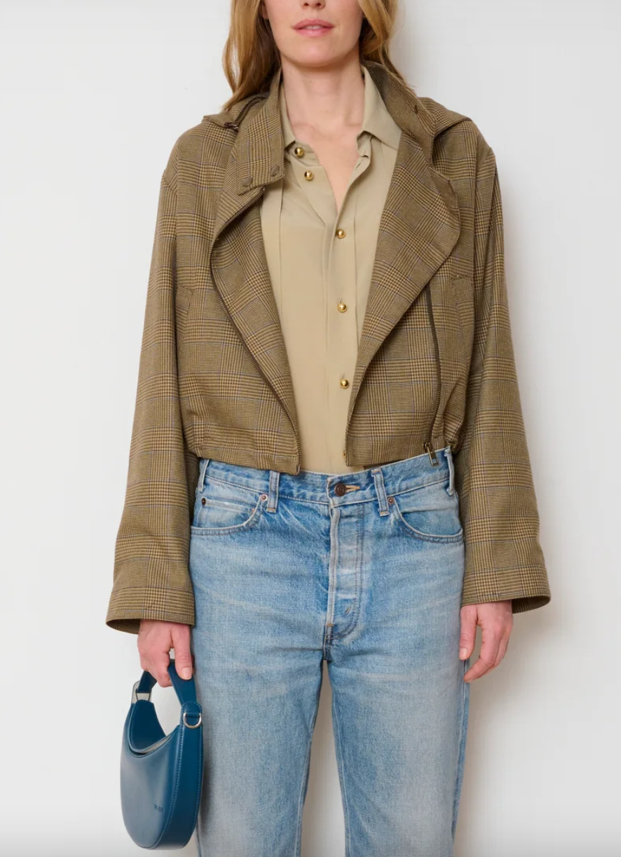 the underground jacket brown check