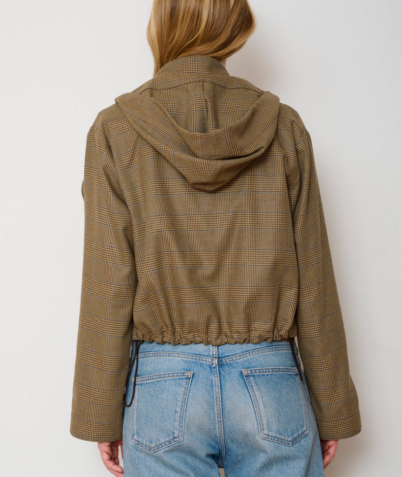 the underground jacket brown check