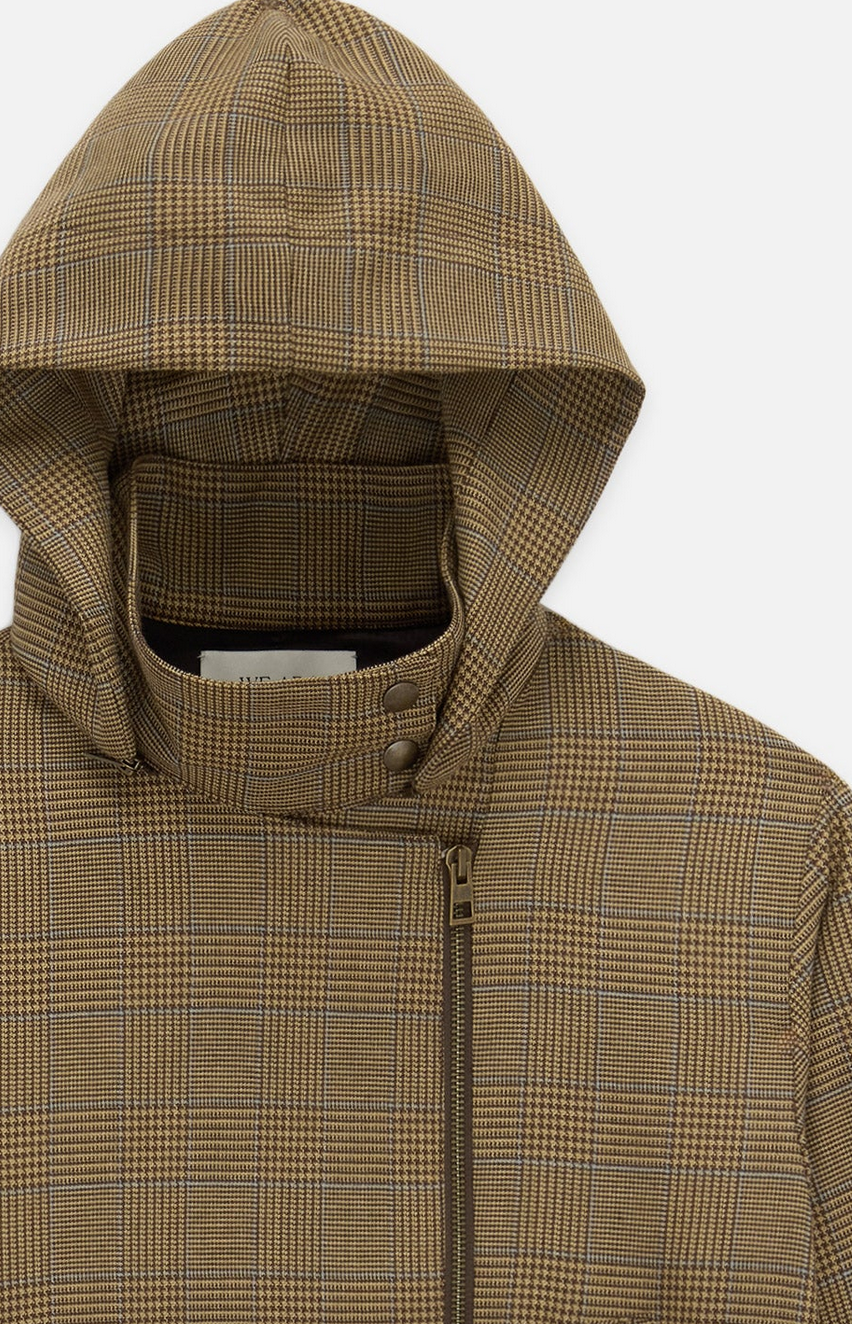 the underground jacket brown check