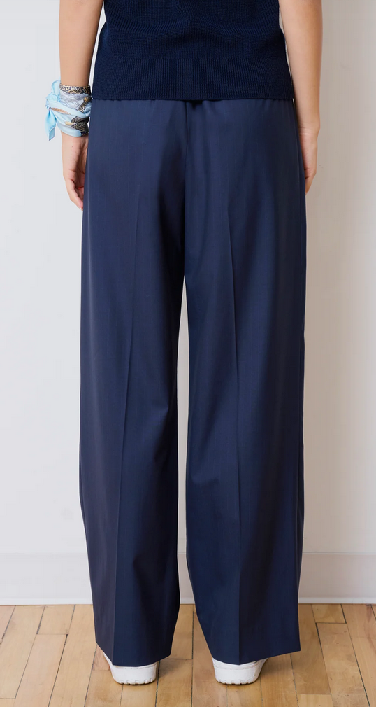 the prep trouser navy pinstripe