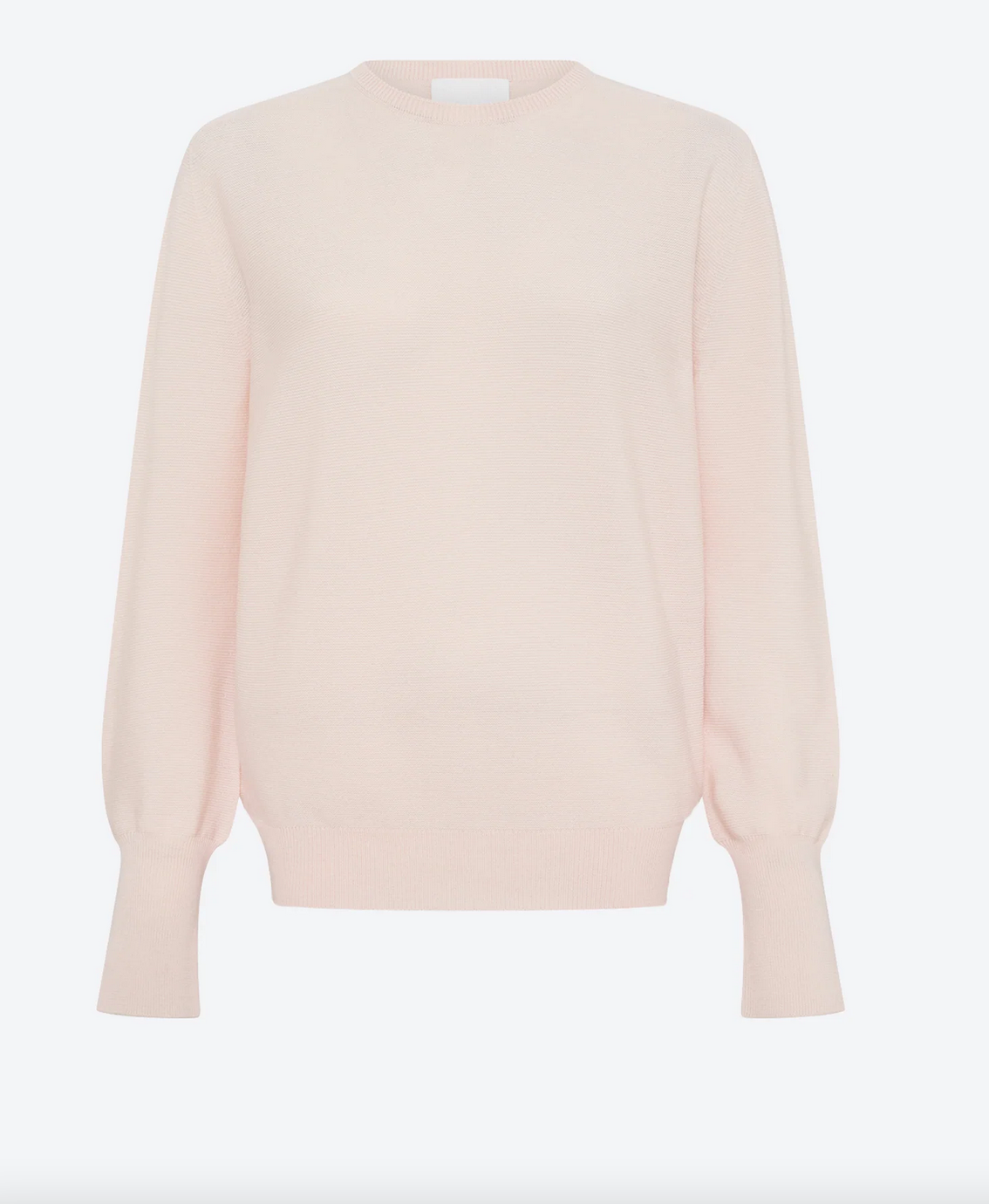 samie fine top long sleeved round neck petal