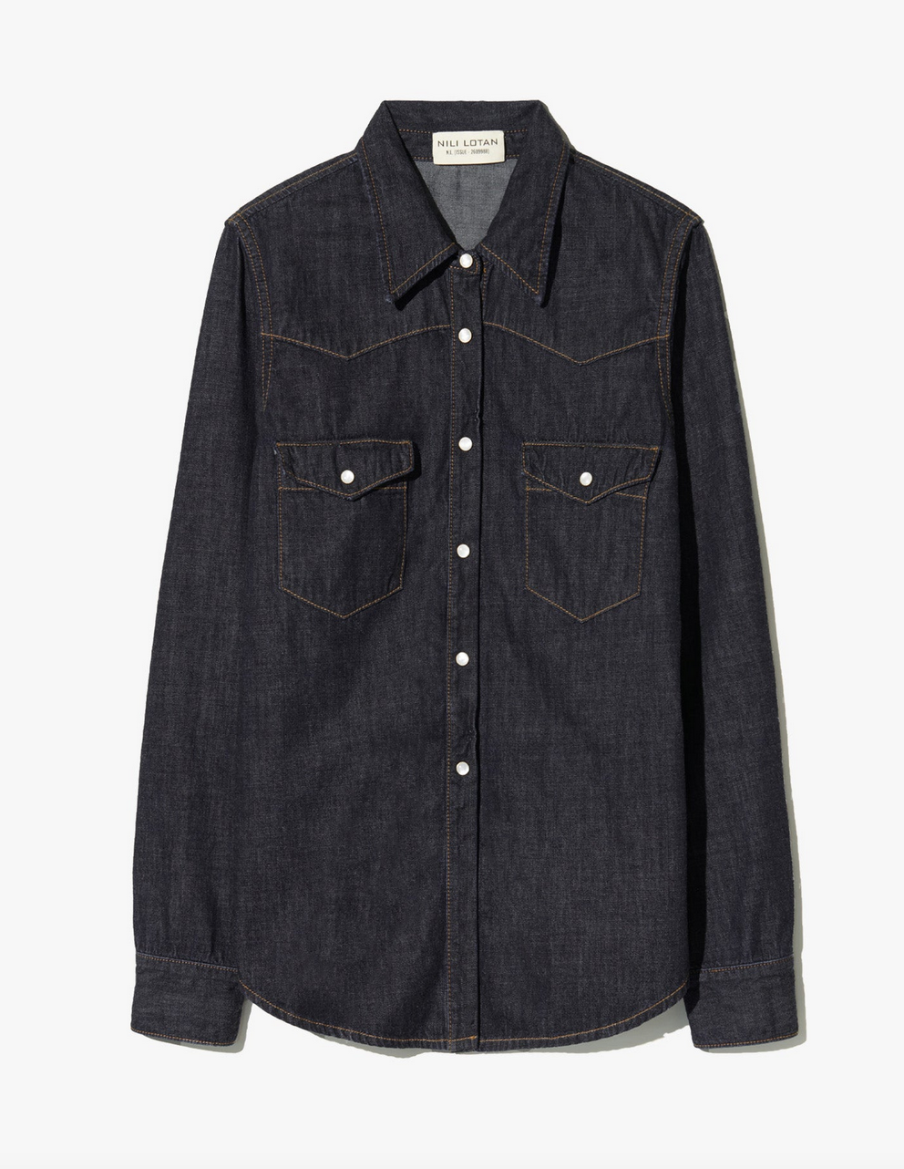 Travis shirt indigo rinse