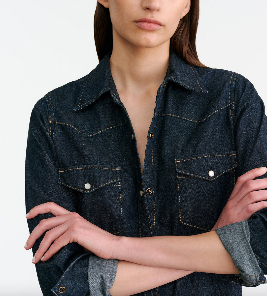 Travis shirt indigo rinse