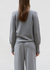 Didi fine polo shirt with picot edging middle grey natural