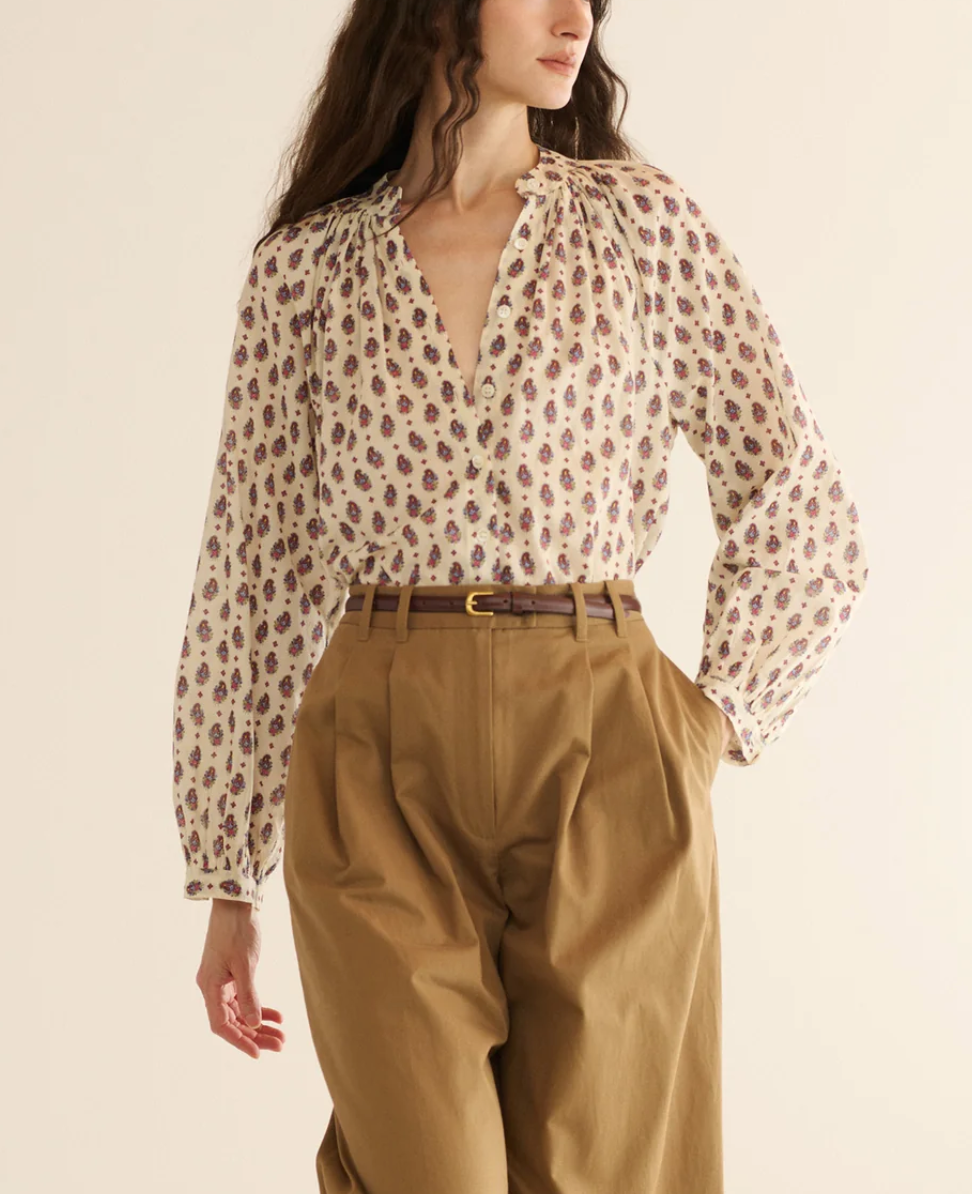 julienne top provencal paisley
