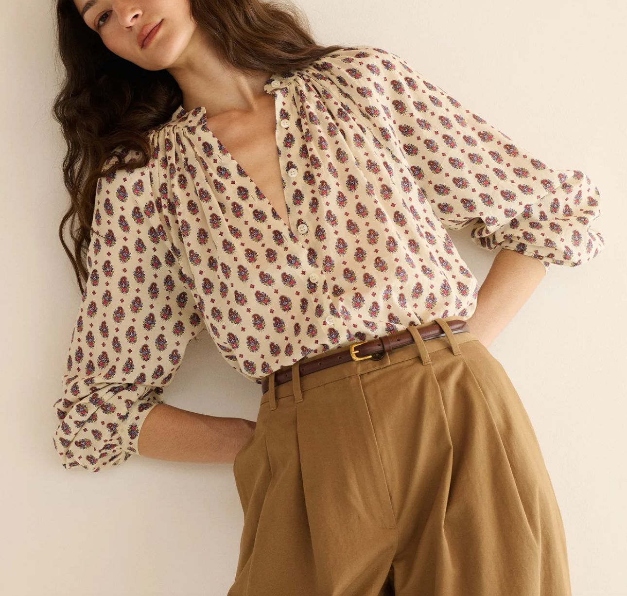 julienne top provencal paisley